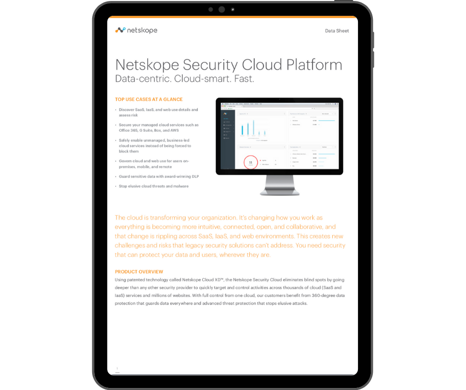 Netskope Security Cloud Platform